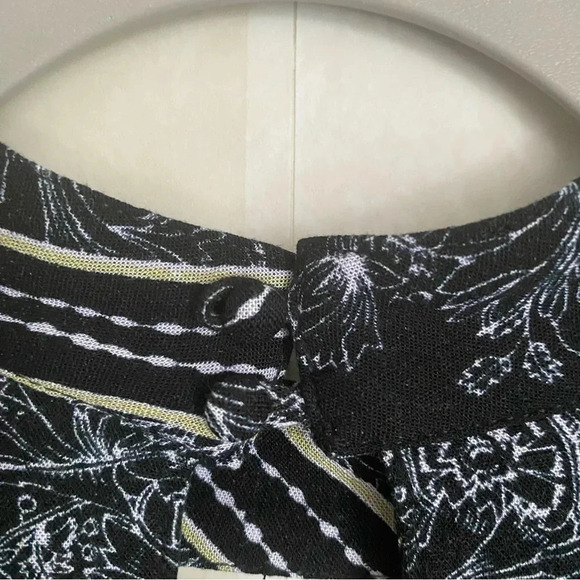 Free People Black and White High Neck Tunic Size Small - Picture 9 of 9